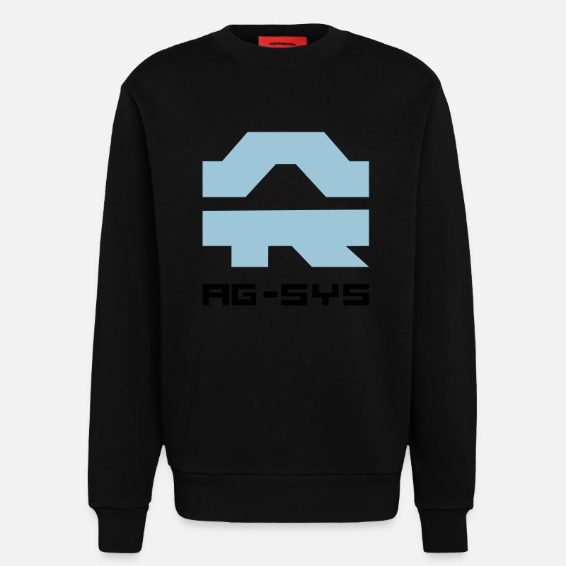 ag systems - Sweatshirt - made by SPREAD  - SOLID BLACK