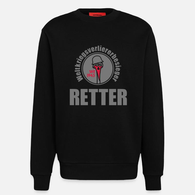 variante 2 - Sweatshirt - made by SPREAD  - SOLID BLACK