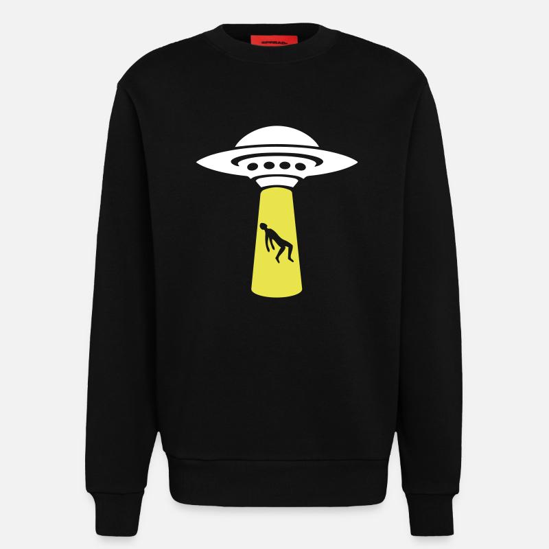 L'évolution des extraterrestres - Sweat bio décontracté fabriqué en UE - SOLID BLACK