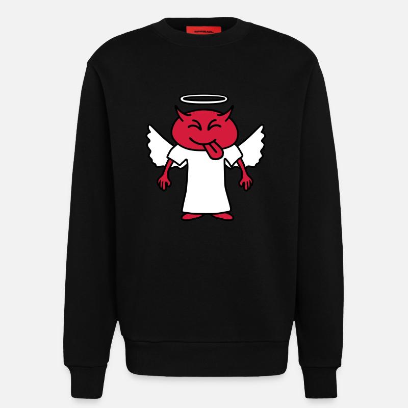 Cheeky Devil - Sweatshirt - made by SPREAD  - SOLID BLACK