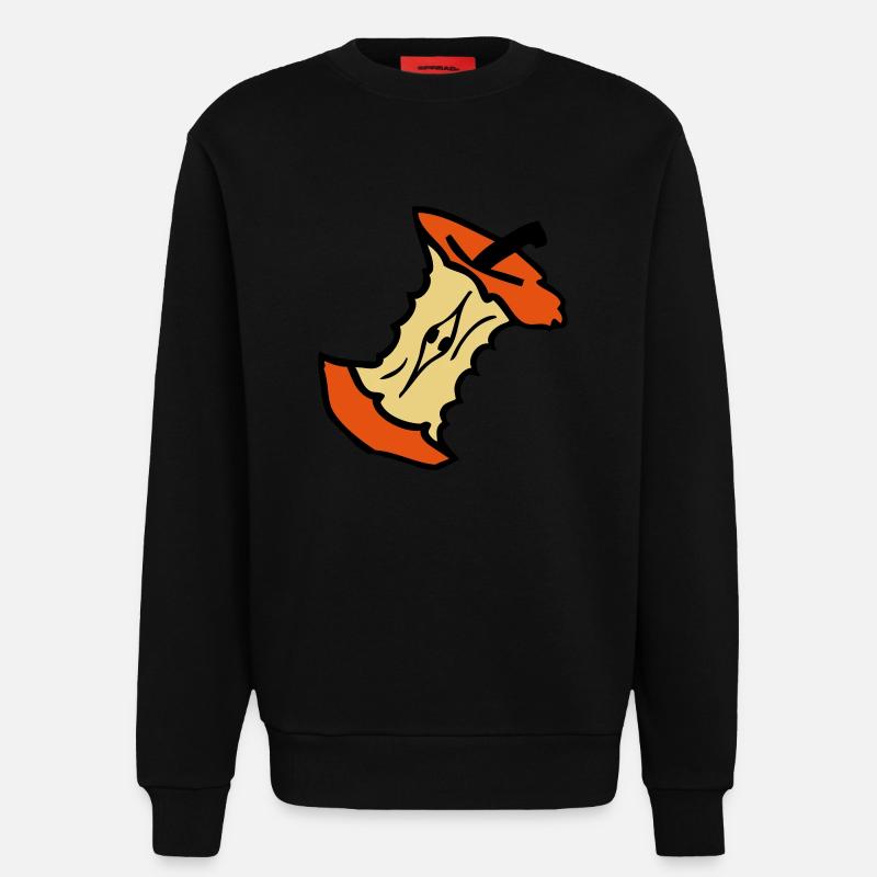 Apfel - Sweatshirt - made by SPREAD  - SOLID BLACK