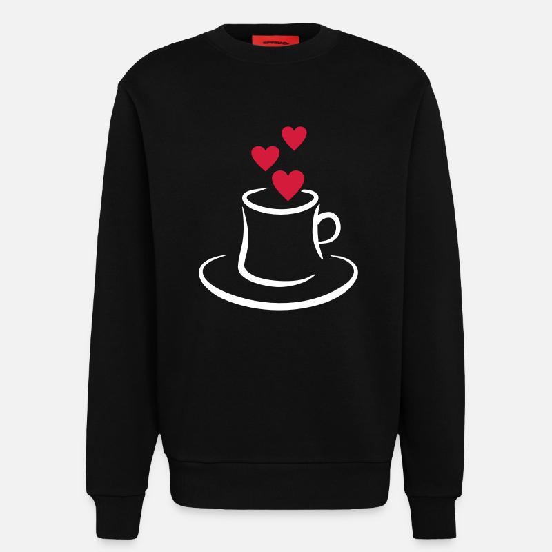 Kaffee - Sweatshirt - made by SPREAD  - SOLID BLACK