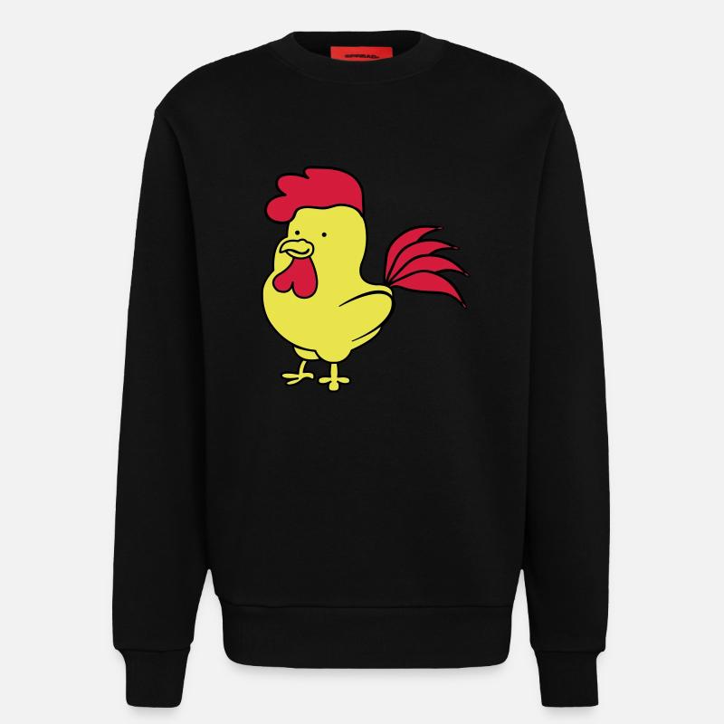 Hahn - Sweatshirt - made by SPREAD  - SOLID BLACK