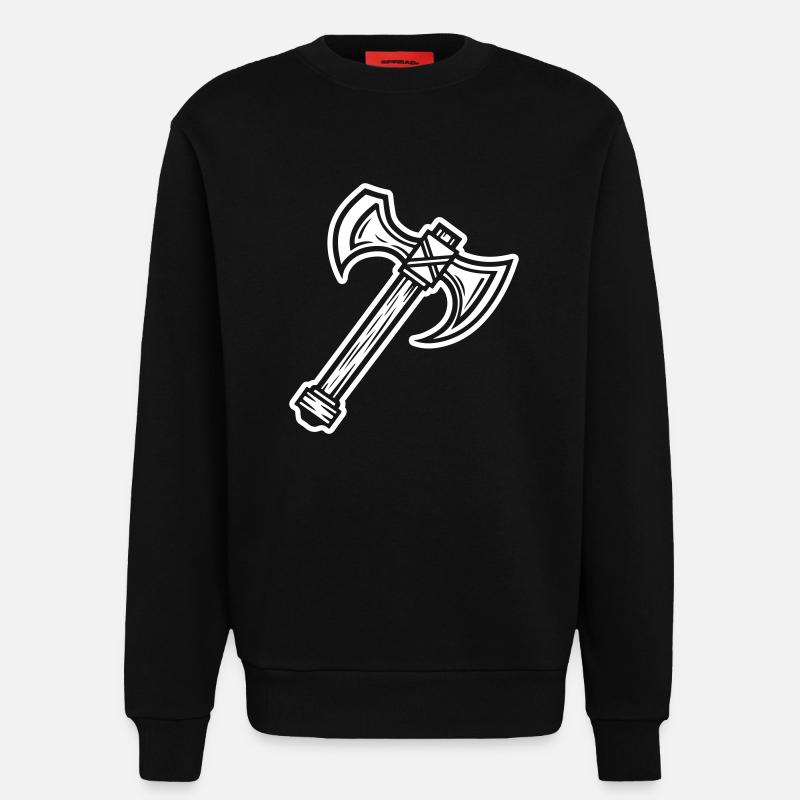 Axt Element - Sweatshirt - made by SPREAD  - SOLID BLACK