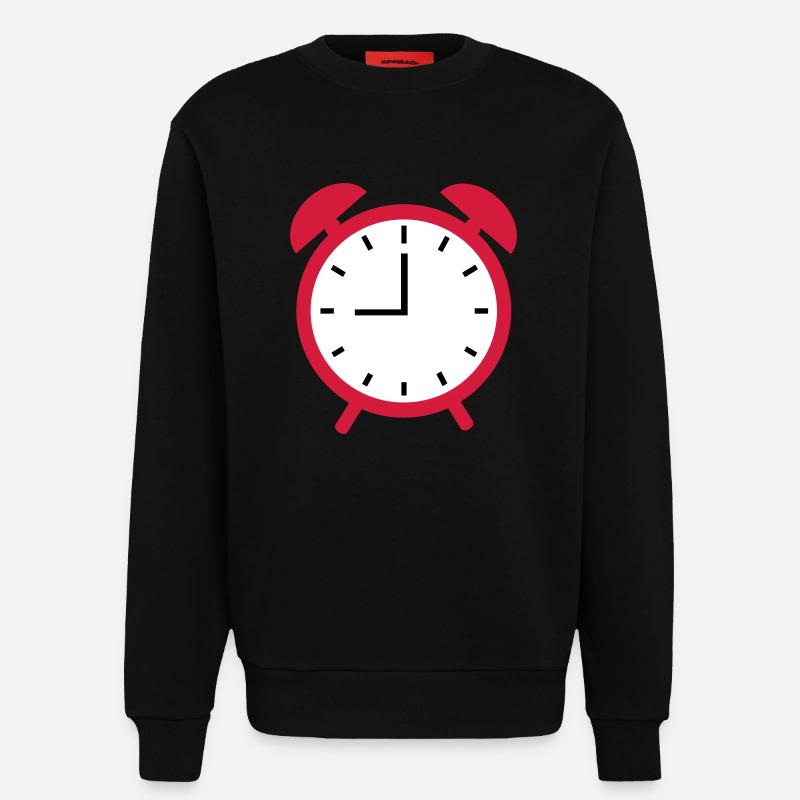 Wecker - Sweatshirt - made by SPREAD  - SOLID BLACK