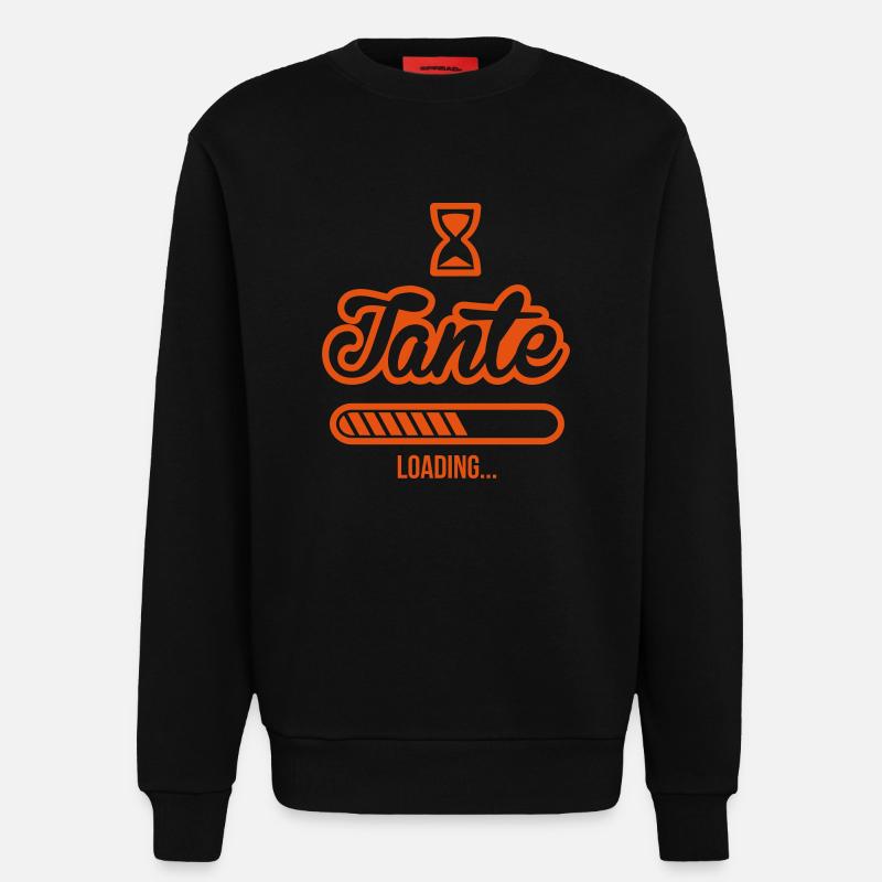 Tante Loading - Sweatshirt - made by SPREAD  - SOLID BLACK