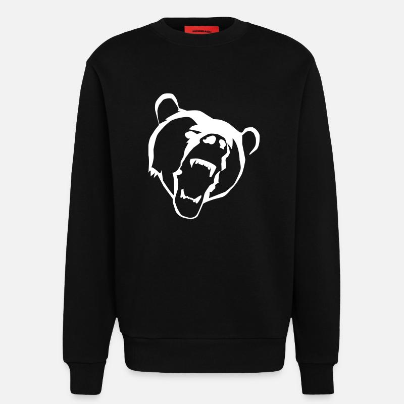 Bär - Sweatshirt - made by SPREAD  - SOLID BLACK
