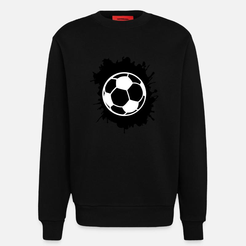 Soccer blobs - Sweatshirt - made by SPREAD  - SOLID BLACK