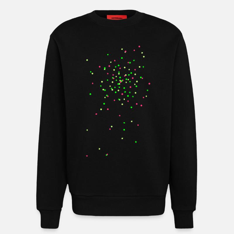 konfetti räppli flocken - Sweatshirt - made by SPREAD  - SOLID BLACK