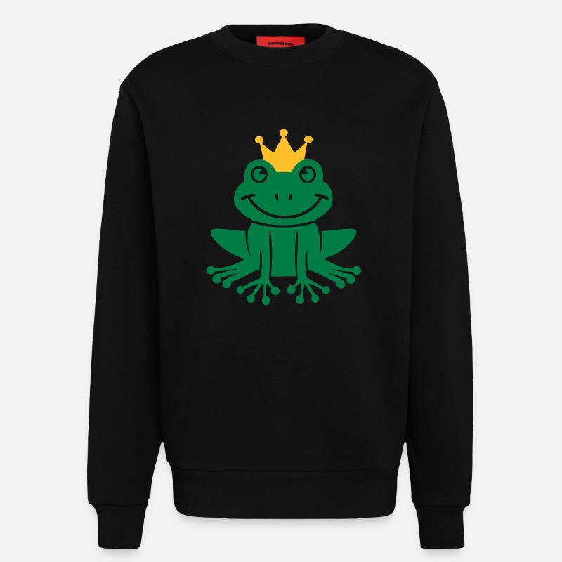 Frog - Sweatshirt - made by SPREAD - SOLID BLACK