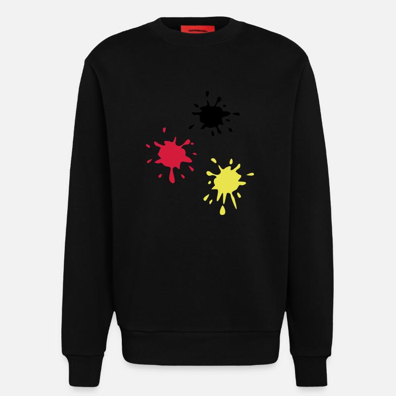 Kunst, Klecks, kunstklecks (super cheap!) - Sweatshirt - made by SPREAD  - SOLID BLACK