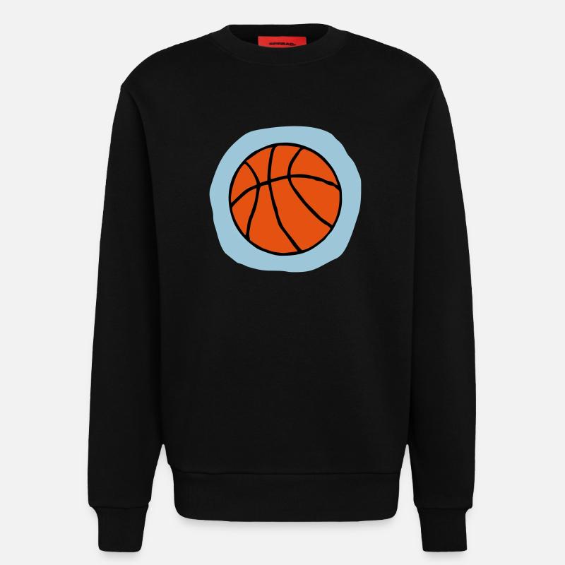Basketball Geschenk - Sweatshirt - made by SPREAD  - SOLID BLACK
