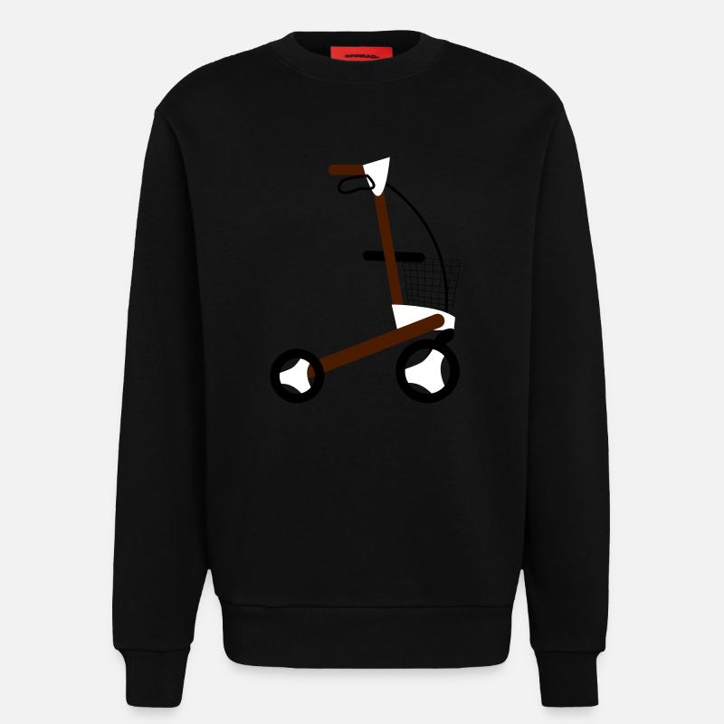 rollator - Sweatshirt - made by SPREAD  - SOLID BLACK