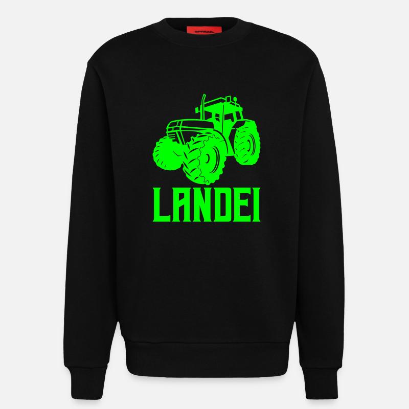 traktor landei 1 - Sweatshirt - made by SPREAD  - SOLID BLACK