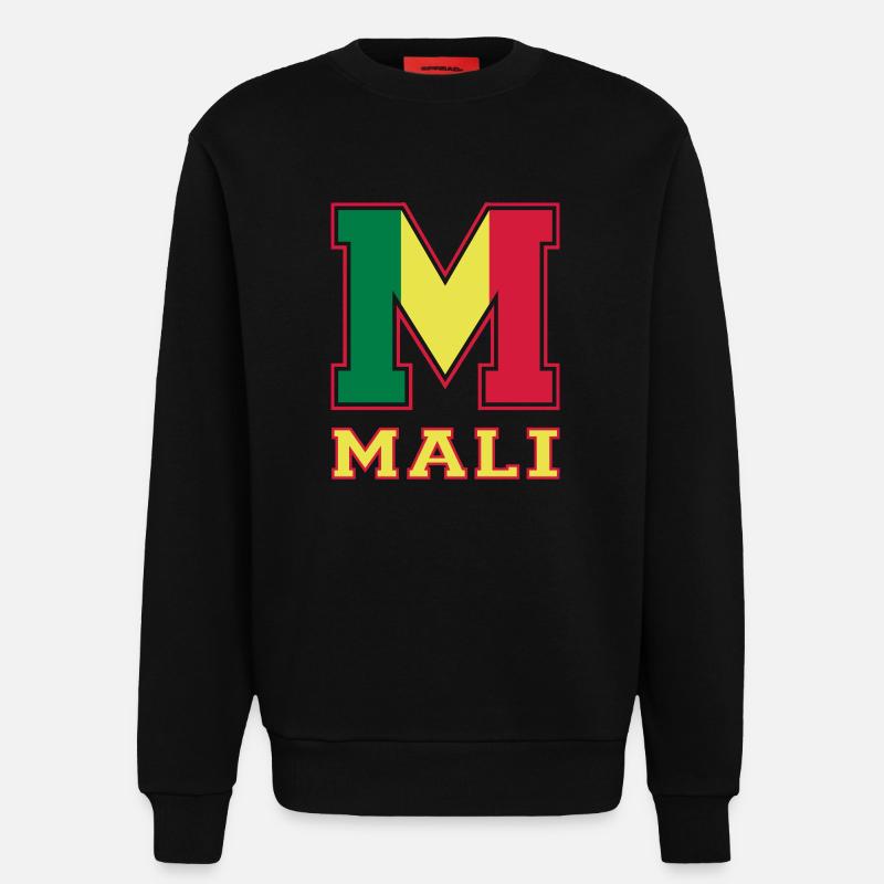 Athletisch Mali - Sweatshirt - made by SPREAD  - SOLID BLACK