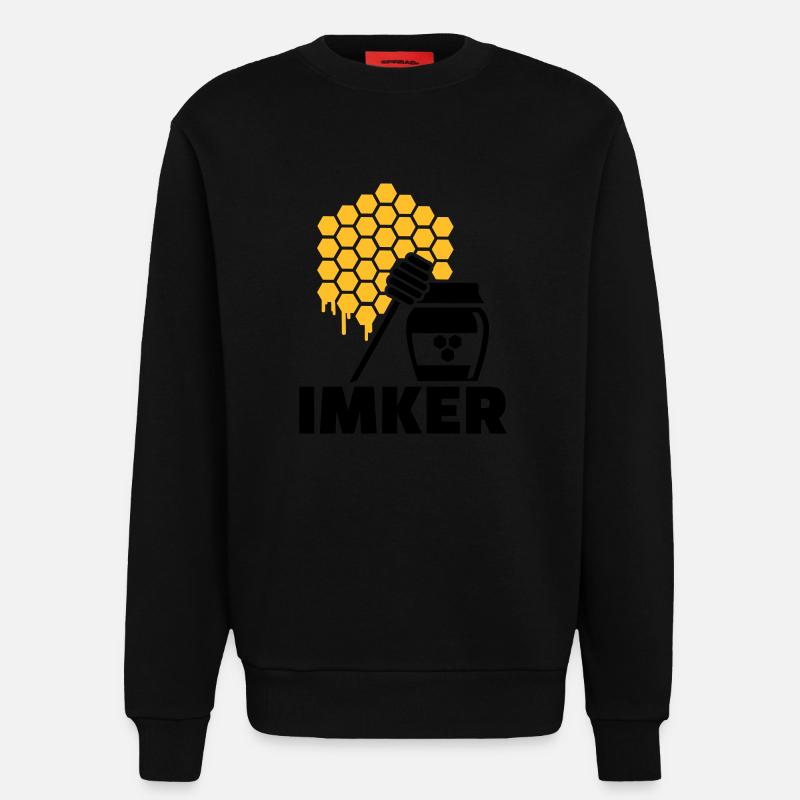 Imker - Sweatshirt - made by SPREAD  - SOLID BLACK