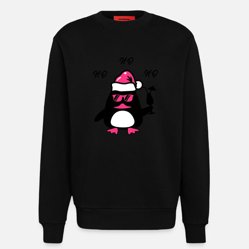 Beach Duck Christmas - Sweatshirt - made by SPREAD  - SOLID BLACK