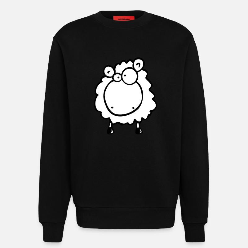 Doofes Schaf - Sweatshirt - made by SPREAD  - SOLID BLACK