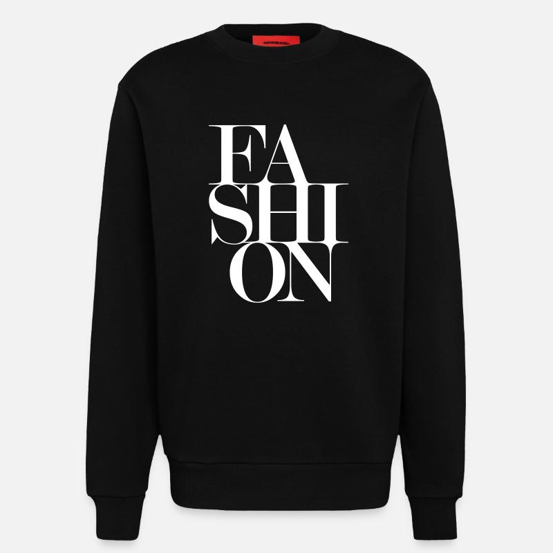 FASHION design - Sweatshirt - made by SPREAD  - SOLID BLACK