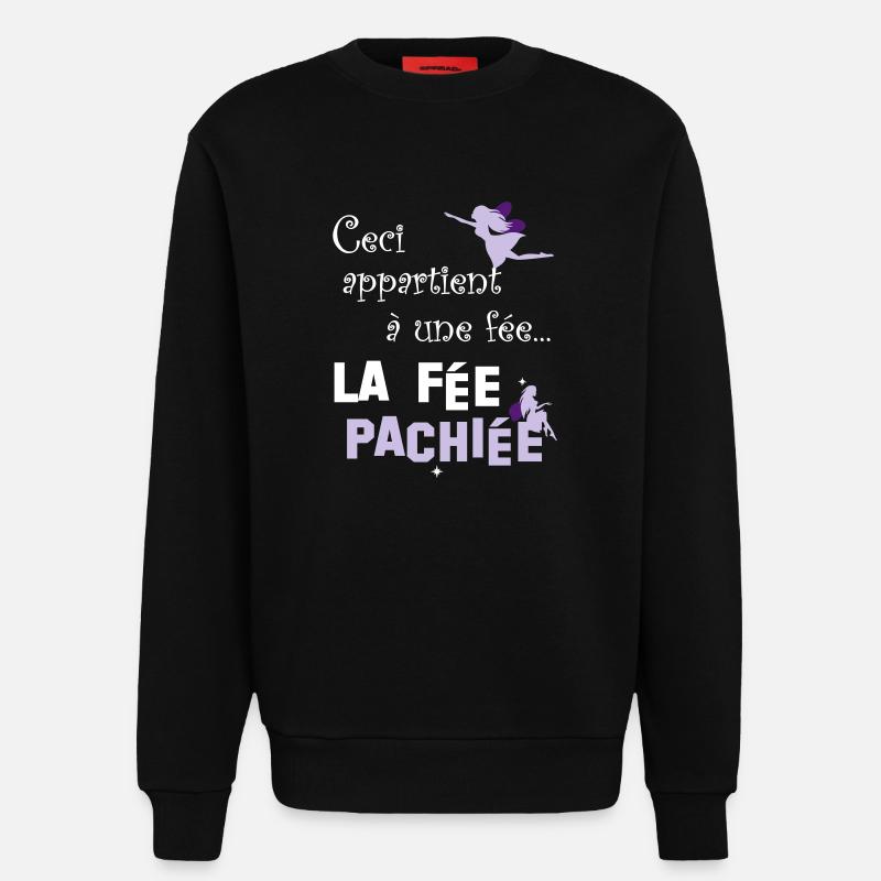 Fée paschiée - Sweat bio décontracté fabriqué en UE - SOLID BLACK