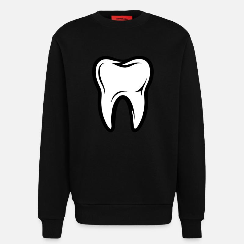 Zahn Symbol - Sweatshirt - made by SPREAD  - SOLID BLACK
