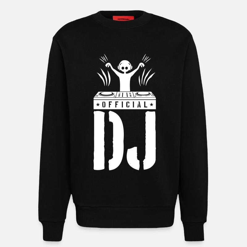 DJ Spruch Turntables - Sweatshirt - made by SPREAD  - SOLID BLACK