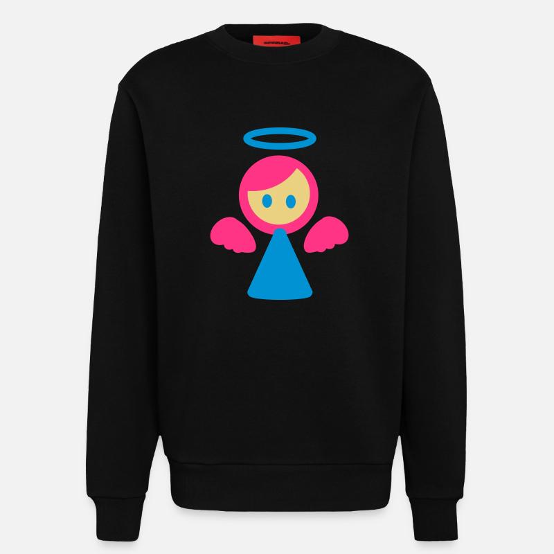 kleiner Engel 3 - Sweatshirt - made by SPREAD  - SOLID BLACK