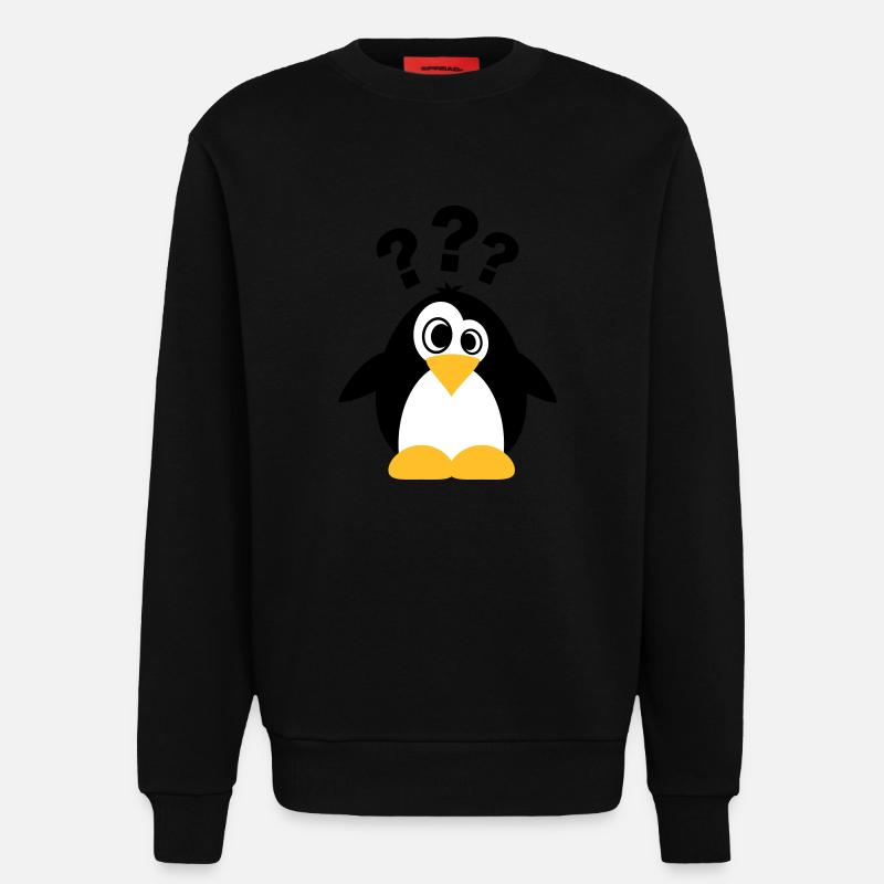 Dummer Pinguin - Sweatshirt - made by SPREAD  - SOLID BLACK