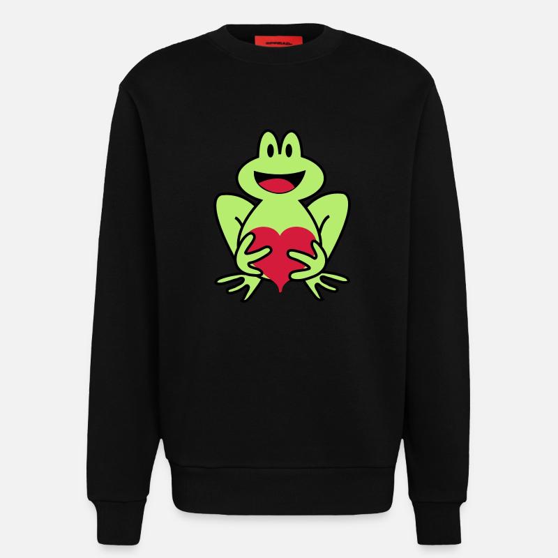 frosch - Sweatshirt - made by SPREAD  - SOLID BLACK