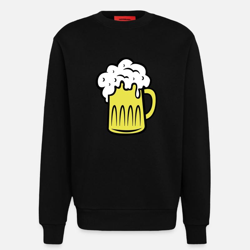 bier 002 - Sweatshirt - made by SPREAD  - SOLID BLACK