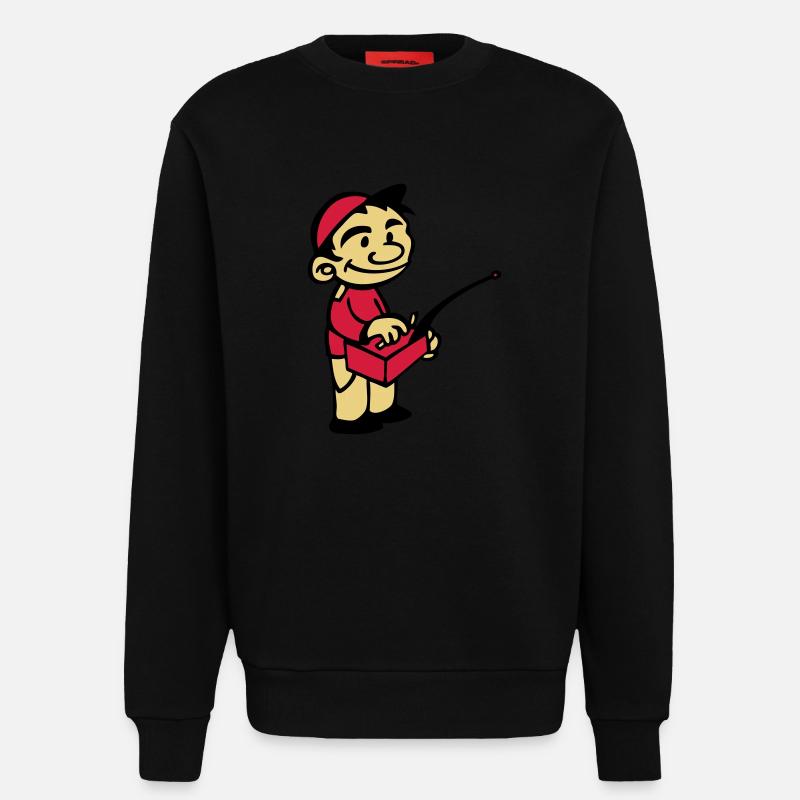modell Kind mit Modellfunksteuerung - Sweatshirt - made by SPREAD - SOLID BLACK