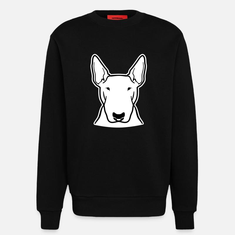 Bull terrier - Sweatshirt - made by SPREAD - SOLID BLACK
