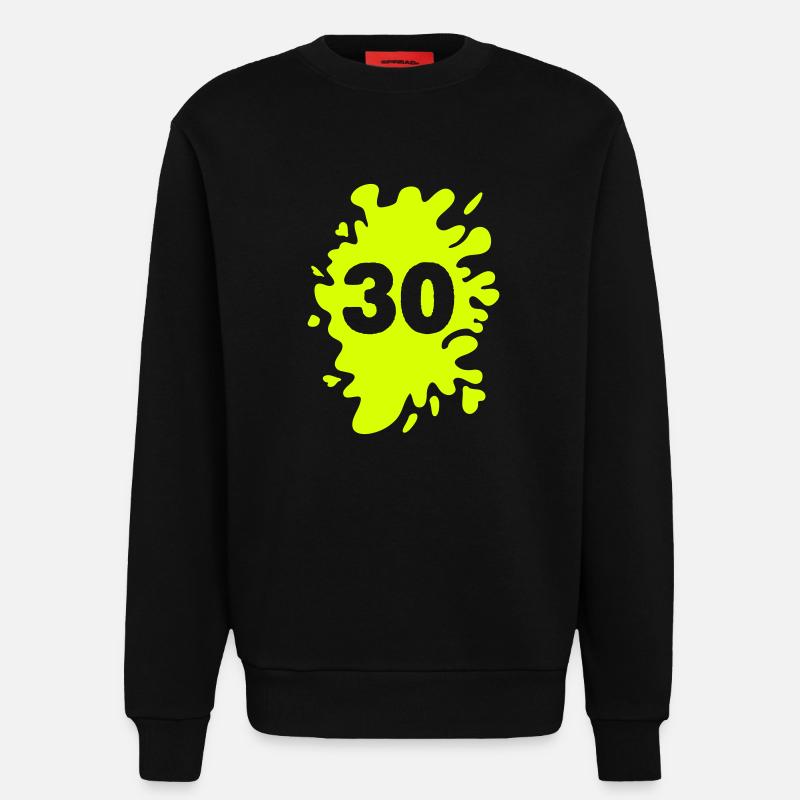 Klecks 30 - Sweatshirt - made by SPREAD  - SOLID BLACK