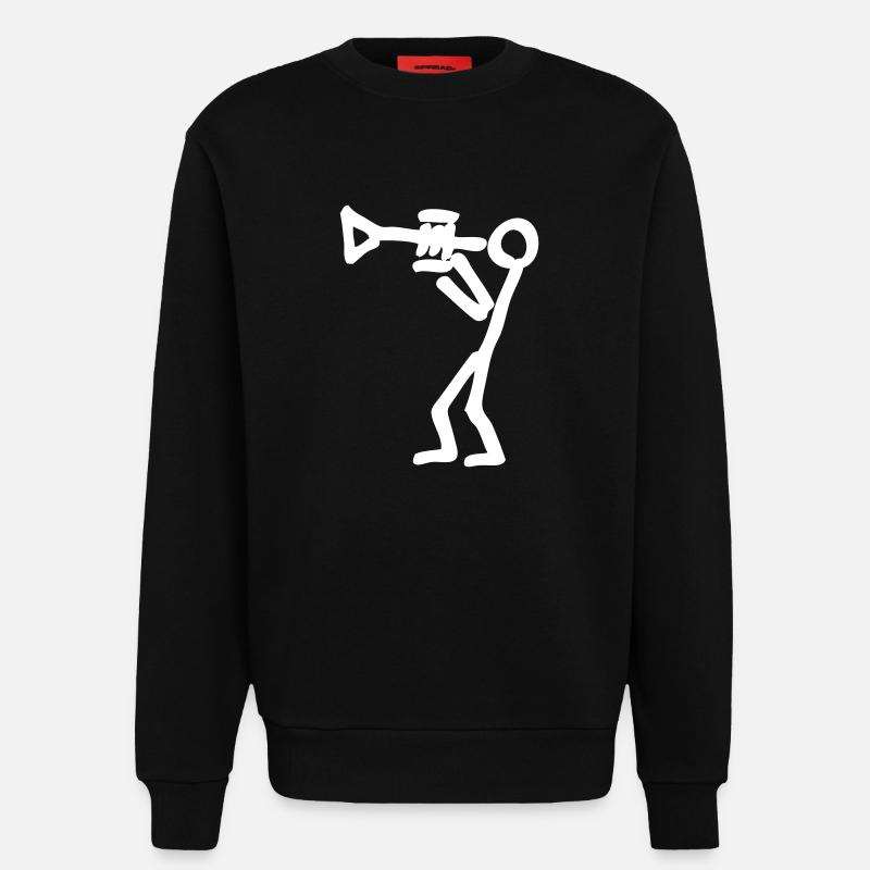 Trompeter - Sweatshirt - made by SPREAD  - SOLID BLACK