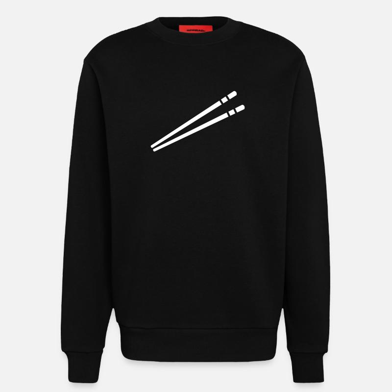 Stäbchen - Sweatshirt - made by SPREAD  - SOLID BLACK