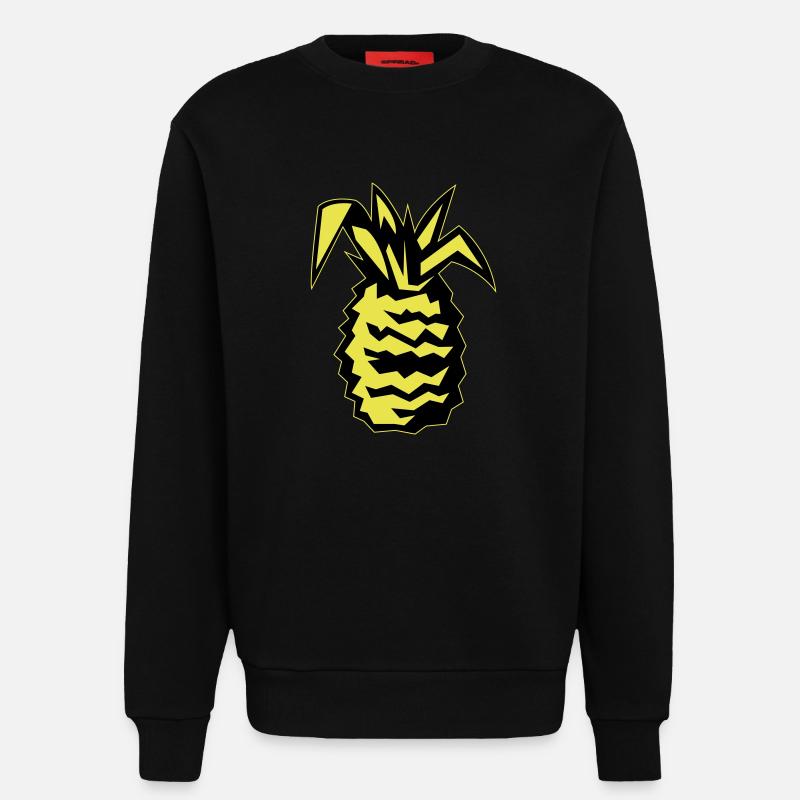 ananas 02 - Sweatshirt - made by SPREAD - SOLID BLACK