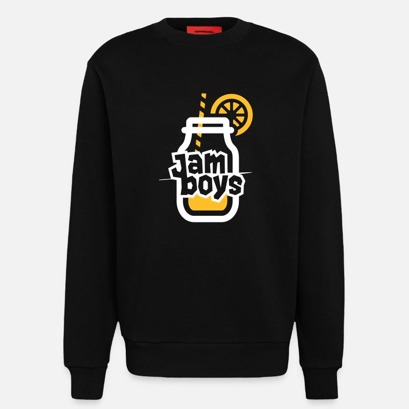 Jam Boy 2 - Sweat bio décontracté fabriqué en UE - SOLID BLACK