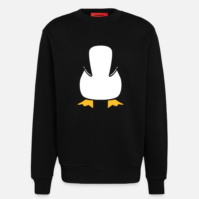 pinguin - Sweatshirt - made by SPREAD  - SOLID BLACK