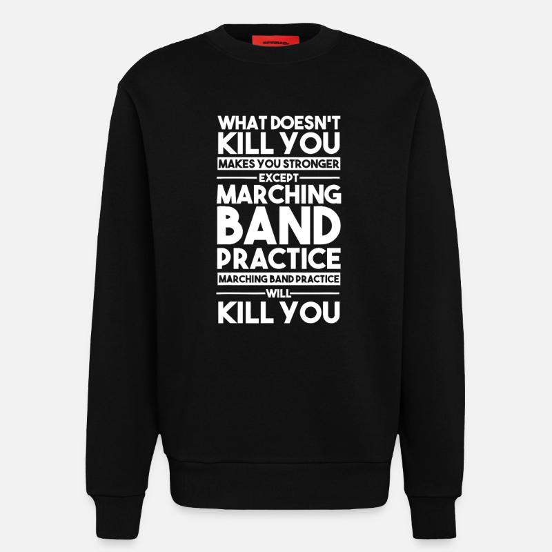 Marching Band Practice Satire - Sweatshirt - made by SPREAD  - SOLID BLACK