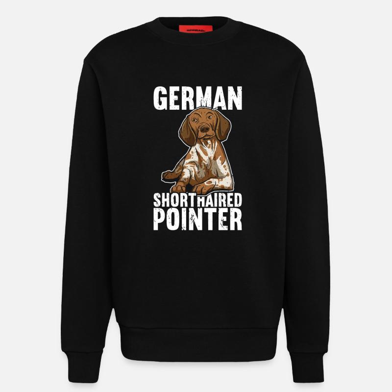 German Shorthaired Pointer - Sweatshirt - made by SPREAD - SOLID BLACK