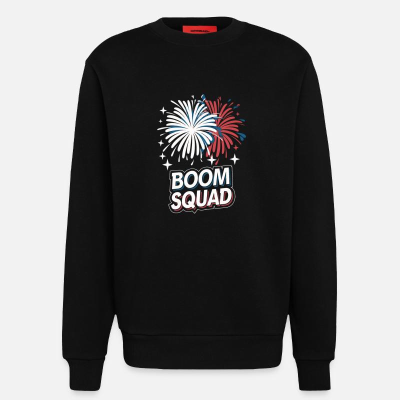 Pyrotechnie Feux d’artifice Pyrotechnie - Sweat bio décontracté fabriqué en UE - SOLID BLACK