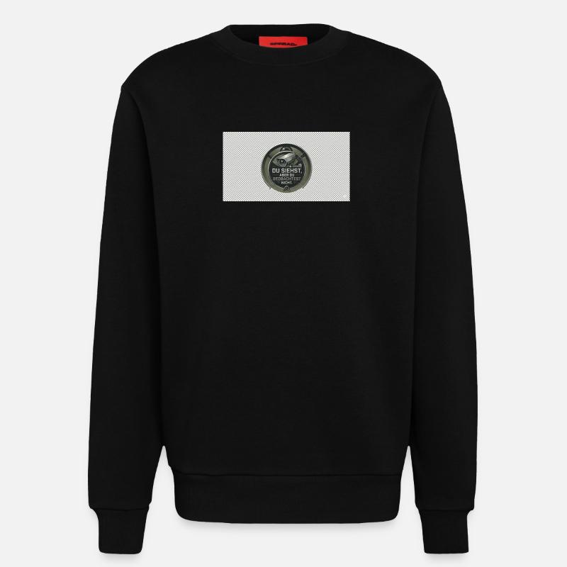 DU SIEHST - Sweatshirt - made by SPREAD - SOLID BLACK