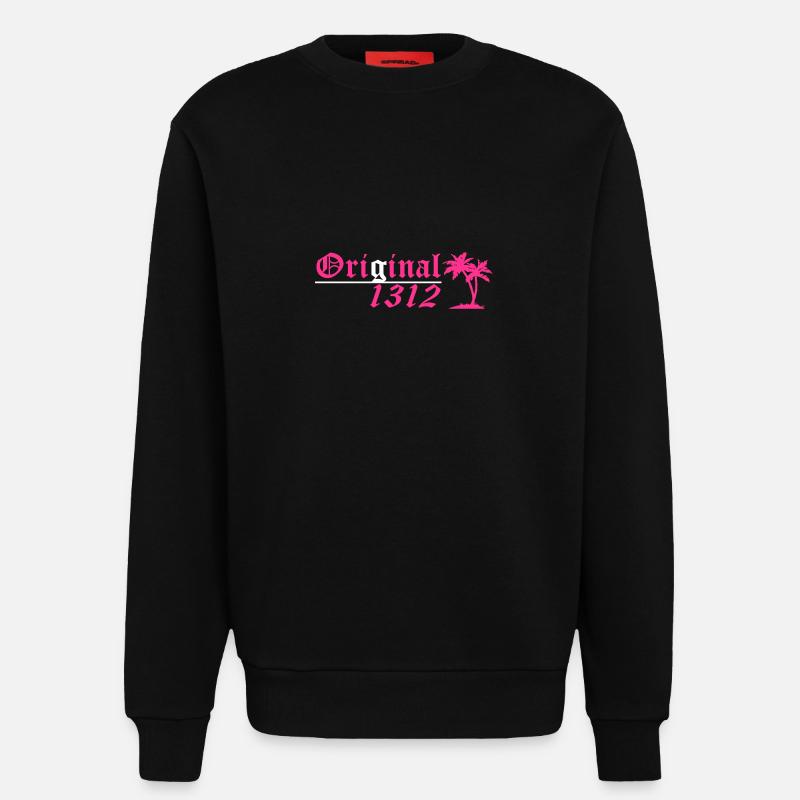 Original 1312 - Sweatshirt - made by SPREAD  - SOLID BLACK