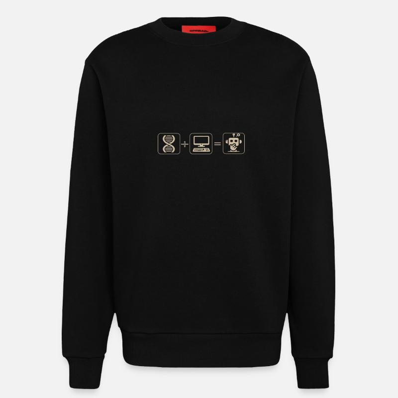 Roboter - Sweatshirt - made by SPREAD  - SOLID BLACK