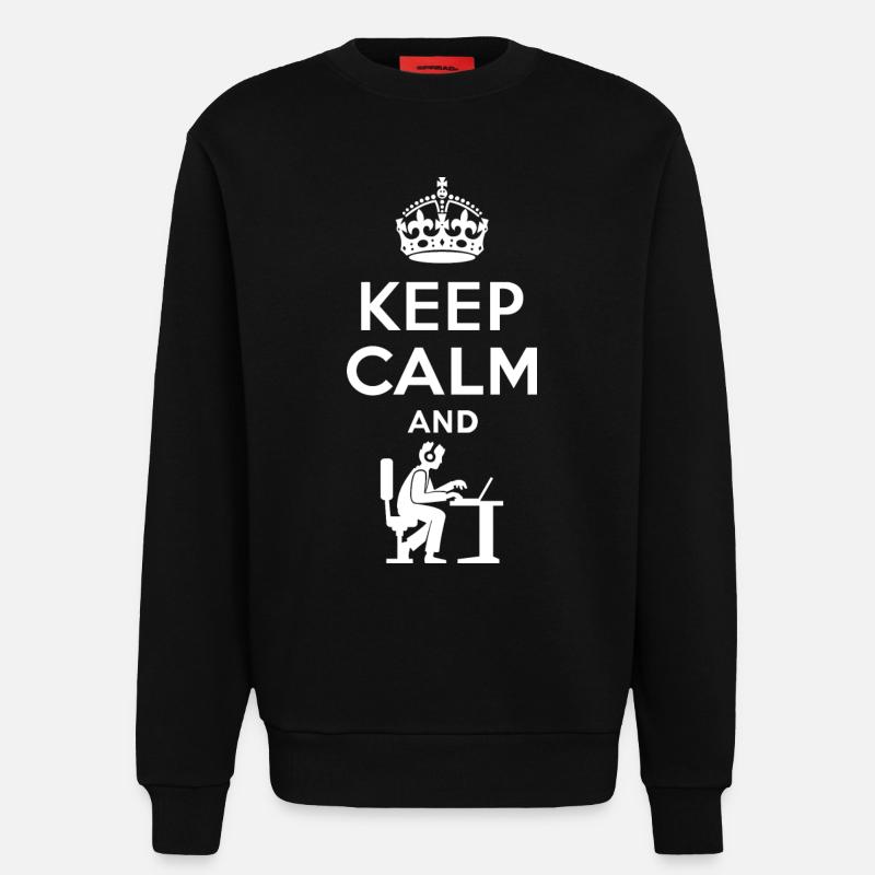 Keep Calm - Nerd - Programmieren - Gamen - Sweatshirt - made by SPREAD  - SOLID BLACK