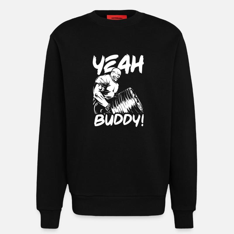 Yeah Buddy Lightweight - Sweatshirt - made by SPREAD  - SOLID BLACK