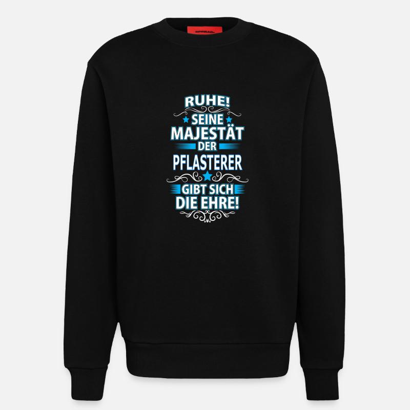 PFLASTERER - Sweatshirt - made by SPREAD  - SOLID BLACK