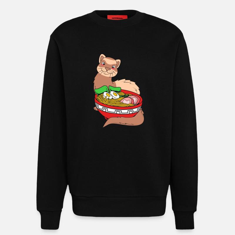 Frettchen - Sweatshirt - made by SPREAD  - SOLID BLACK