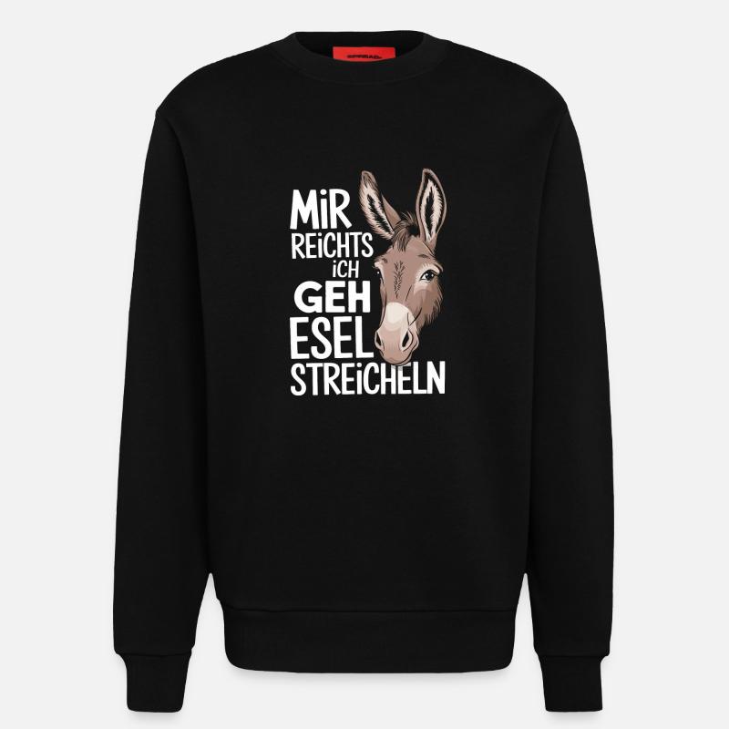 Donkey Donkey Mule Muli - Sweatshirt - made by SPREAD  - SOLID BLACK