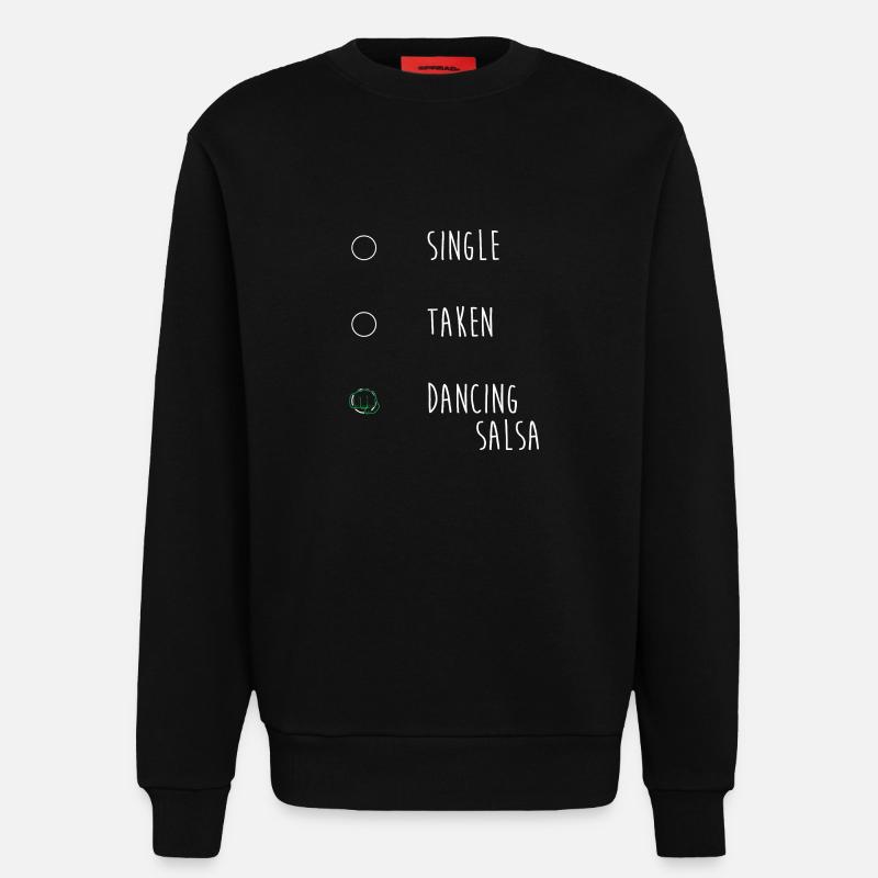 Danseuse de salsa Danseuse - Sweat bio décontracté fabriqué en UE - SOLID BLACK